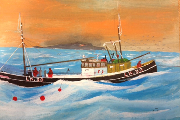 Painting of LK-39 boat